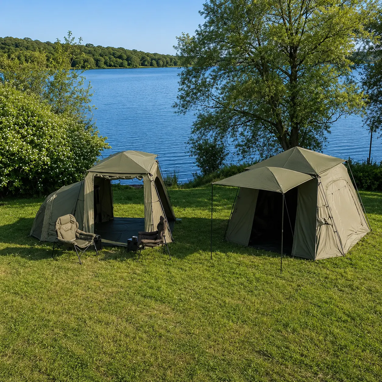 namioty_trakker_gazebo_pro_xl_oraz_xxl_nad_jeziorem
