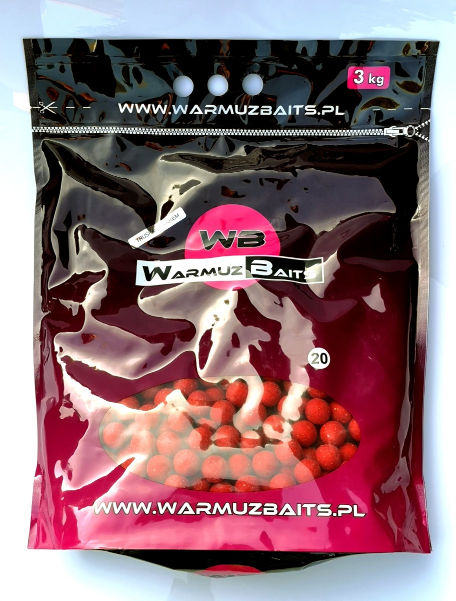 WarmuzBaits - Kulki zanętowe Truskawka Kremrozmiar 20mm / 3kg (worek) - MPN: 67034 - EAN: 5902537373556