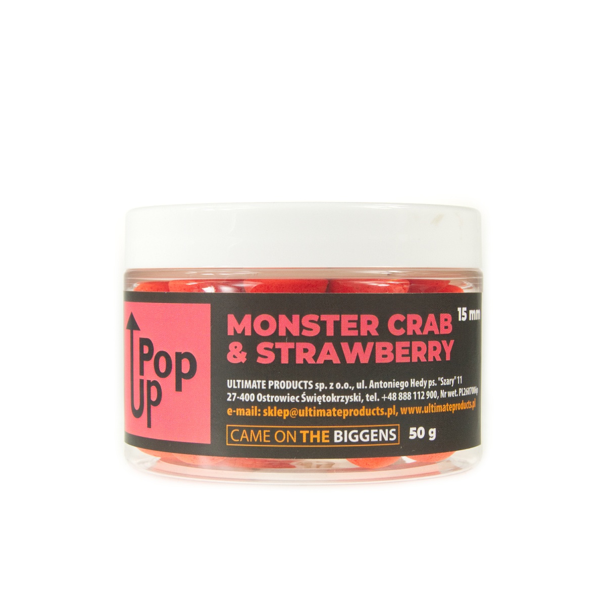UltimateProducts Pop-Ups - Monster Crab Strawberryrozmiar 15 mm - EAN: 5903855430433