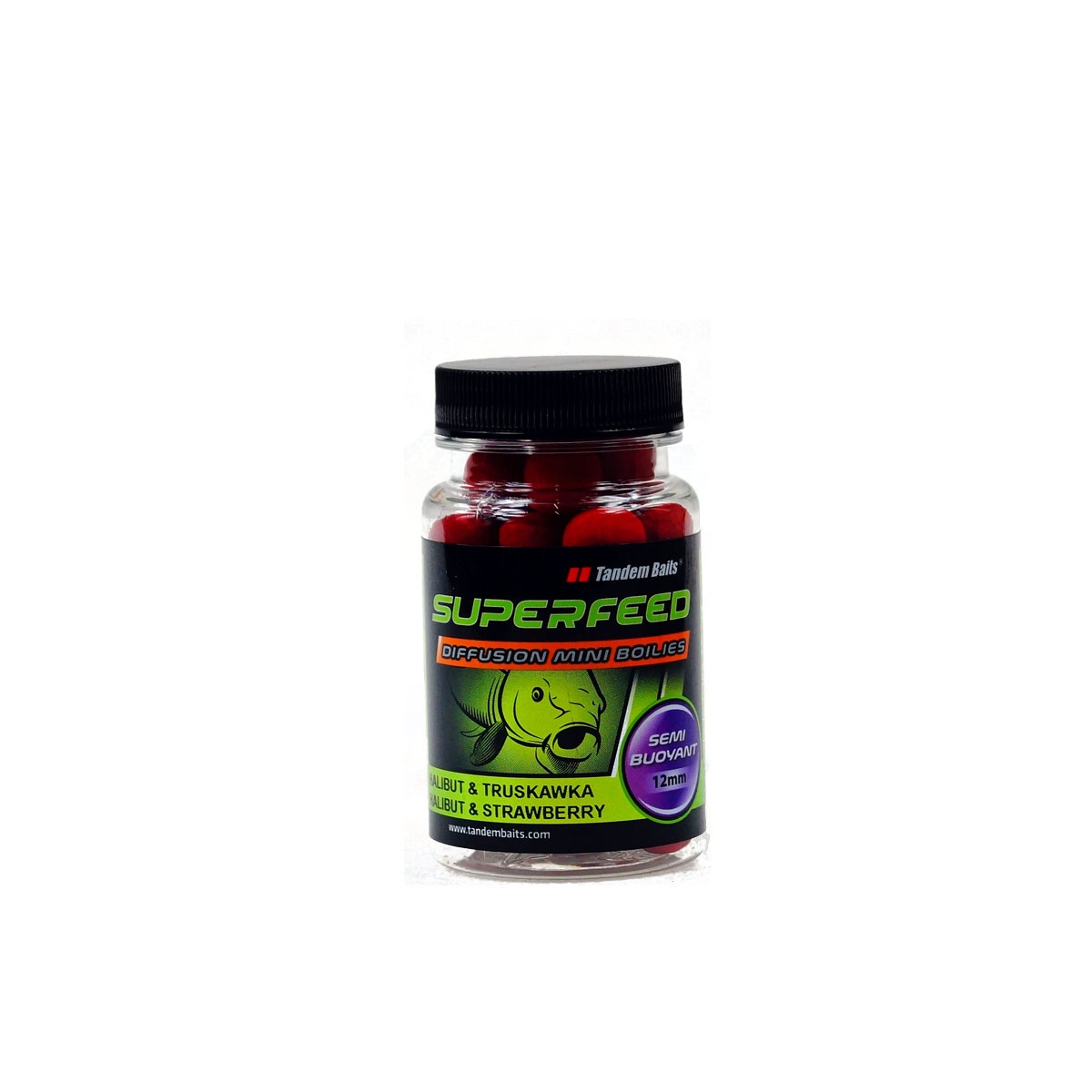 TandemBaits SuperFeed Diffusion Boilies Halibut & Truskawkarozmiar 12 mm / 35g - MPN: 24563 - EAN: 5907666675700