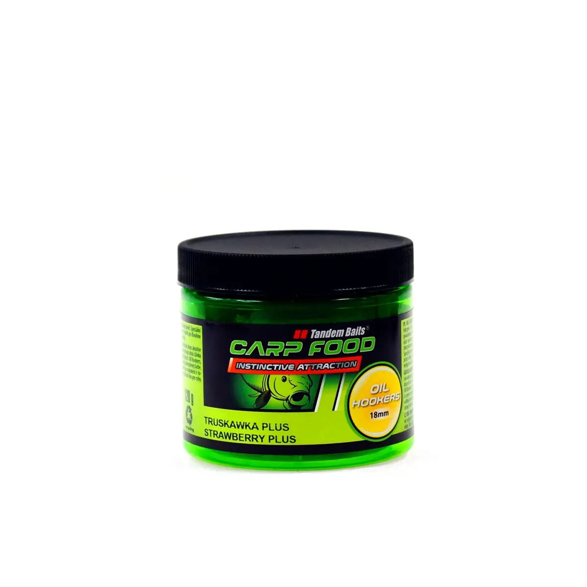 TandemBaits Carp Food Oil Hookers Truskawka Plusmărimea 18 mm / 120g - MPN: 17551 - EAN: 5907666676585