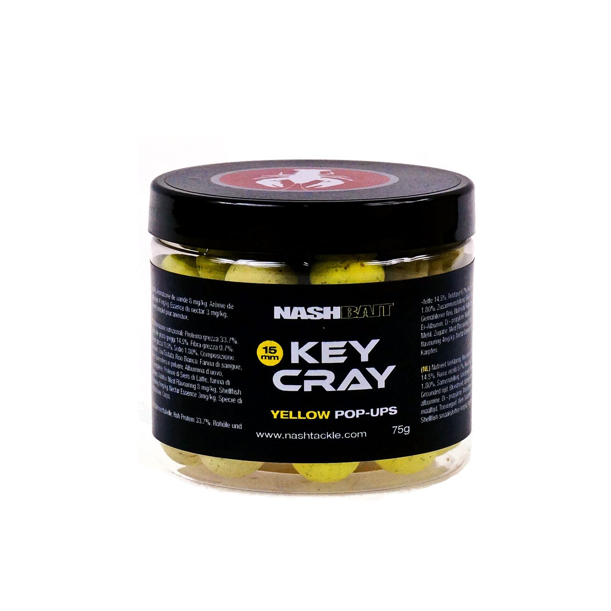Nash Key Cray Pop Up Yellowrozmiar 15 mm / 75g - MPN: B9940 - EAN: 5055108899402