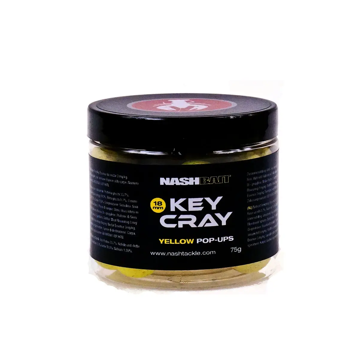 Nash Key Cray Pop Up Yellowmărimea 18 mm / 75g - MPN: B9941 - EAN: 5055108899419