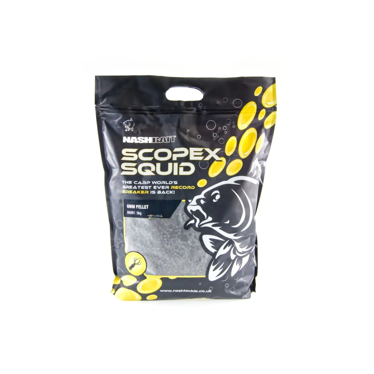 NEW Nash Scopex Squid Feed Pellettaille 6 mm / 5 kg - MPN: B6881 - EAN: 5055108868811