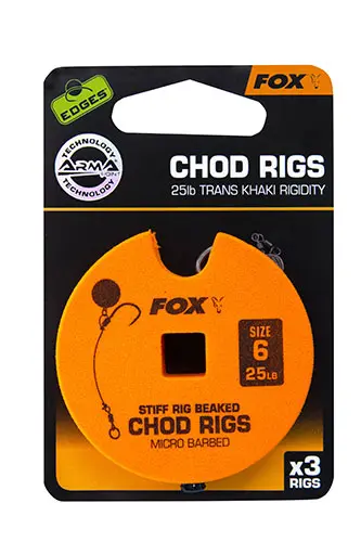 Fox Stiff Chod Rigsversione amo n. 6 / 25lb / standard - MPN: CCR157 - EAN: 5055350289280
