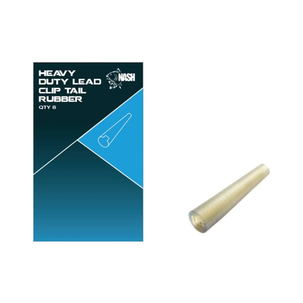Nash Heavy Duty Lead Clip Tail Rubbersconfezione 8 pezzi - MPN: T8417 - EAN: 5055108984177