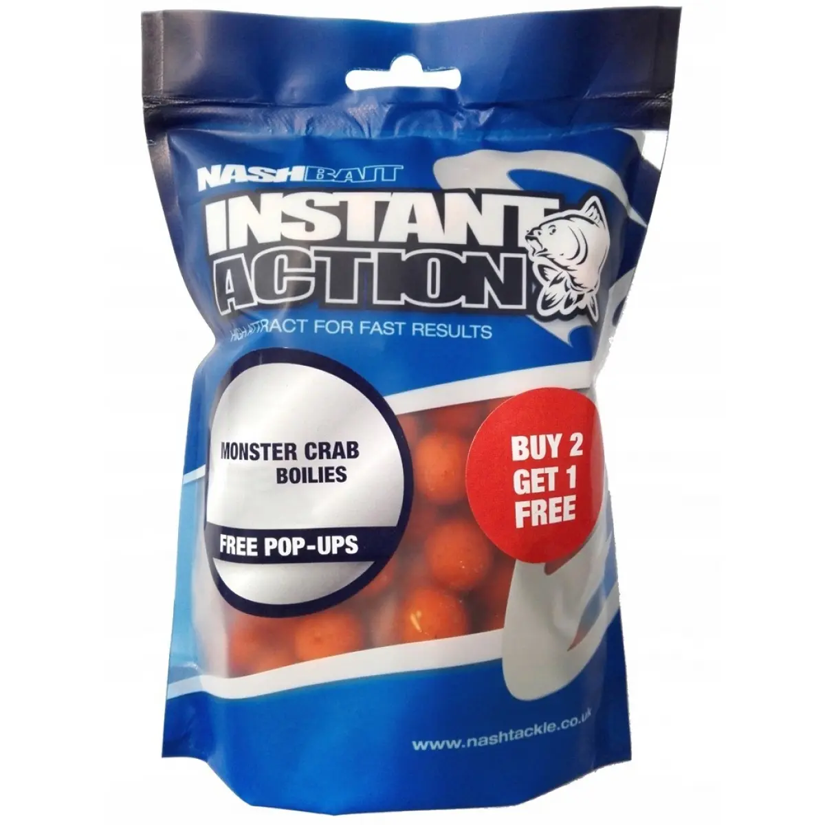 NEW Nash Instant Action Monster Crab Bottom Bait 200g 15 mm / 200gmisurare 15 mm / 200g - MPN: B3418 - EAN: 5055108834182
