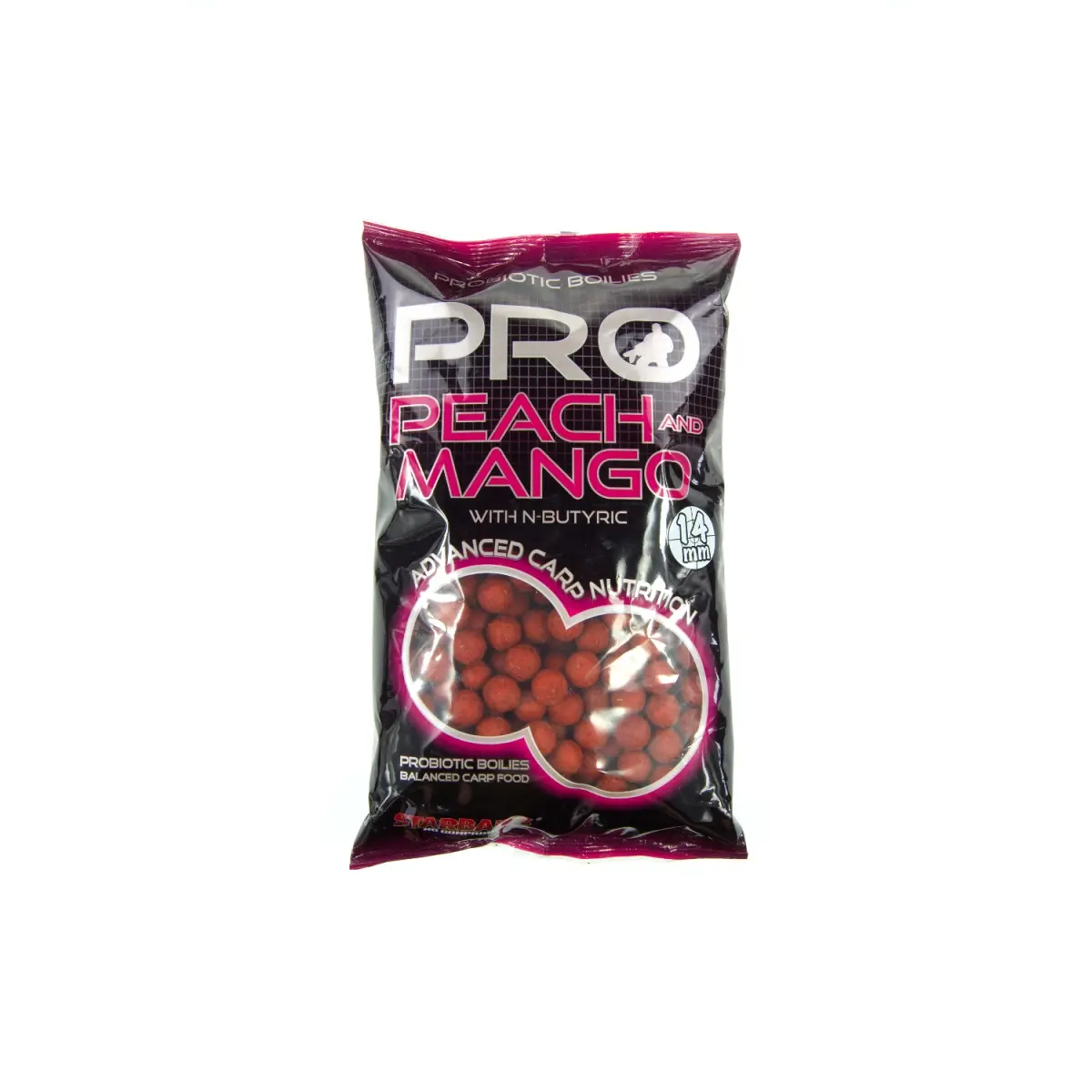 NEW Starbaits Probiotic Boilies - Peach & Mangovelikost 14mm /0,8kg - MPN: 64005 - EAN: 3297830640057