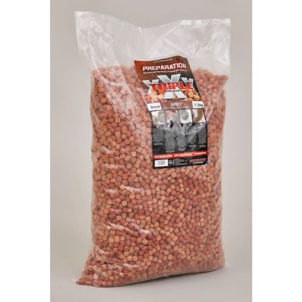Starbaits Preparation X Triple X Pellets - SPICY 9 mmdiametro 9 mm - MPN: 25730 - EAN: 3297830257309