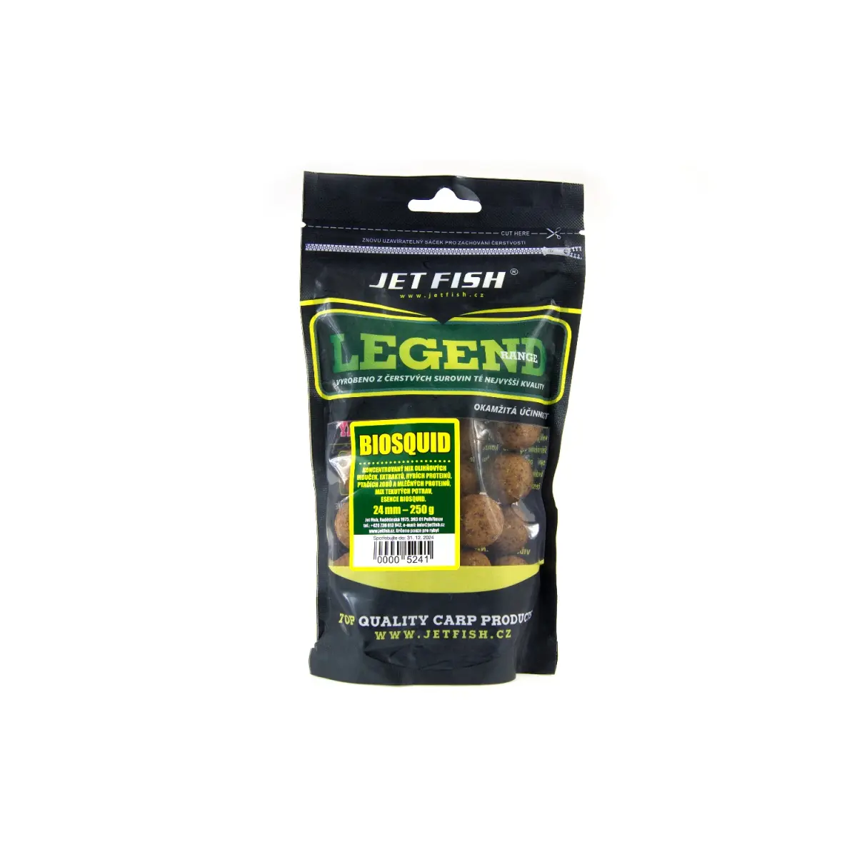 Jetfish Legend Boilie - Biosquid + A.C. Biosquidmărimea 24mm / 250g - MPN: 000524 - EAN: 00005241