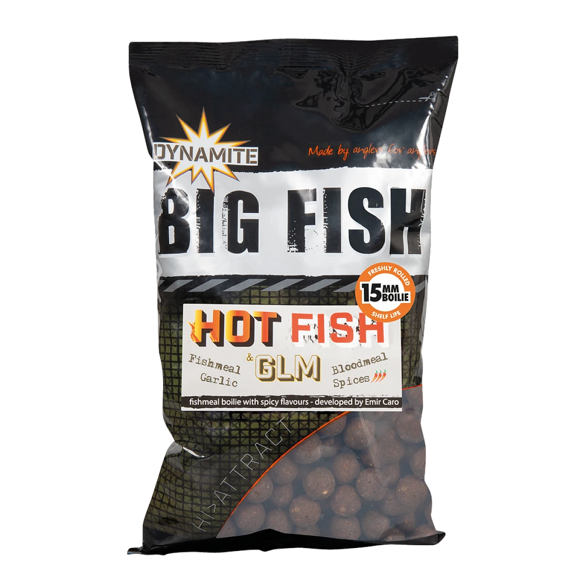 DynamiteBaits Boilies - Hot Fish & GLMmărimea 15 mm / 1kg - MPN: DY1008 - EAN: 5031745217830