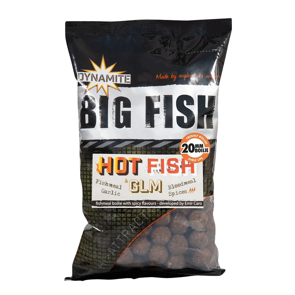 DynamiteBaits Boilies - Hot Fish & GLMmărimea 20 mm / 1kg - MPN: DY1009 - EAN: 5031745217854