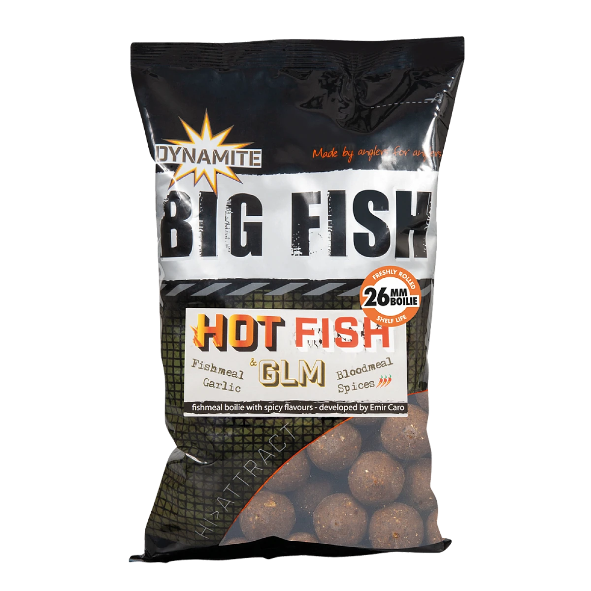 DynamiteBaits Boilies - Hot Fish & GLMmărimea 26 mm / 1kg - MPN: DY1208 - EAN: 5031745226764