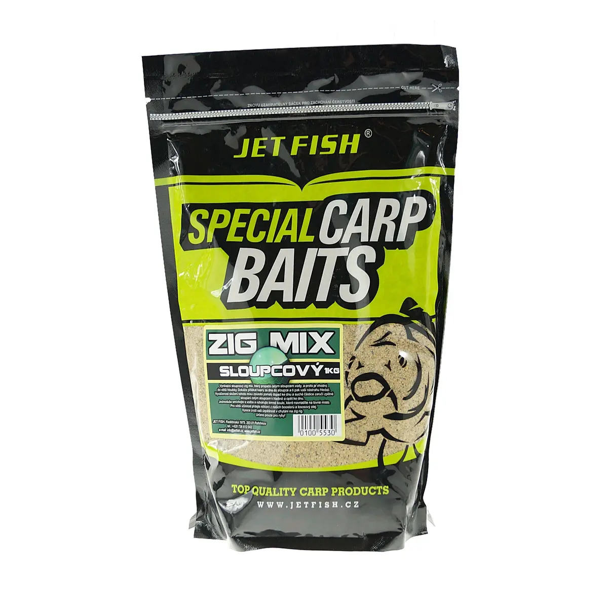 Jetfish Zig Mix - Stulpaspakavimas 1kg - MPN: 100553 - EAN: 01005530