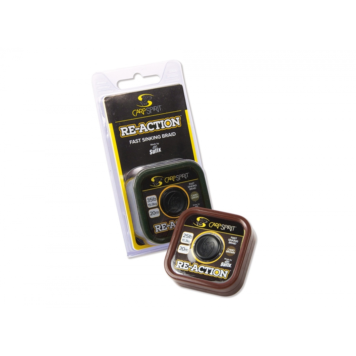 Carp Spirit Reaction Camo Braidmodel 35lb (15,9kg) / Brown - MPN: ACS640065 - EAN: 3422993037448