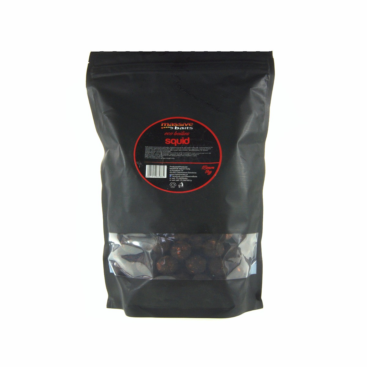 MassiveBaits Eco Boilies - Squidopakowanie 18 mm / 1 kg - MPN: ECO14.1 - EAN: 5901912669864