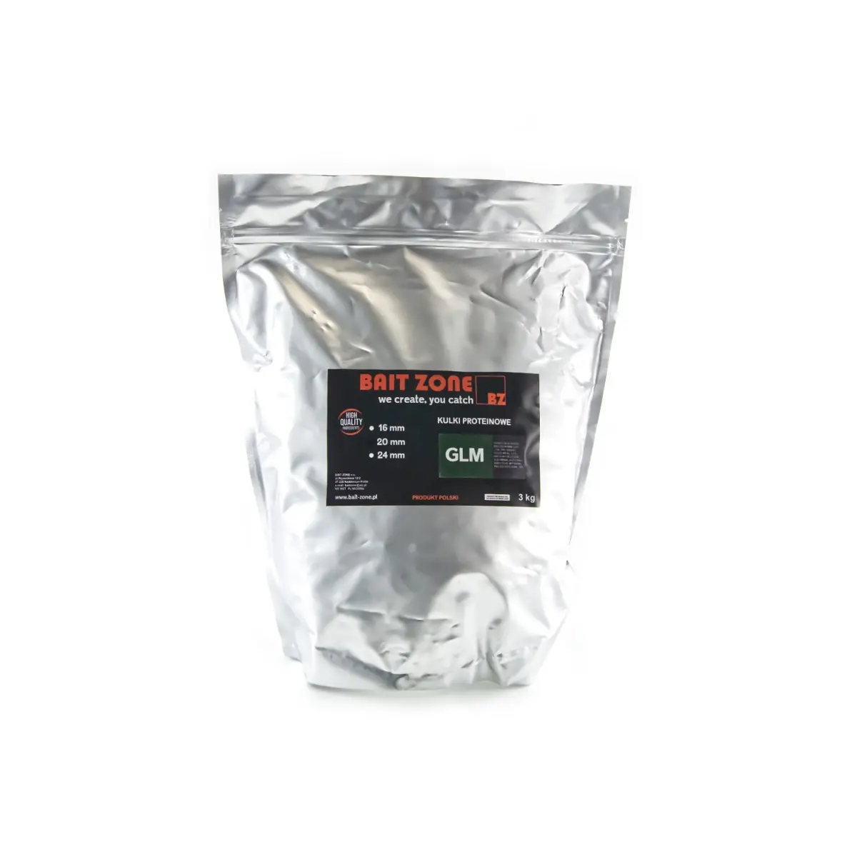 Bait Zone Boilies GLMmărimea 20mm / 3kg - MPN: BZGLM20/3 - EAN: 200000060954