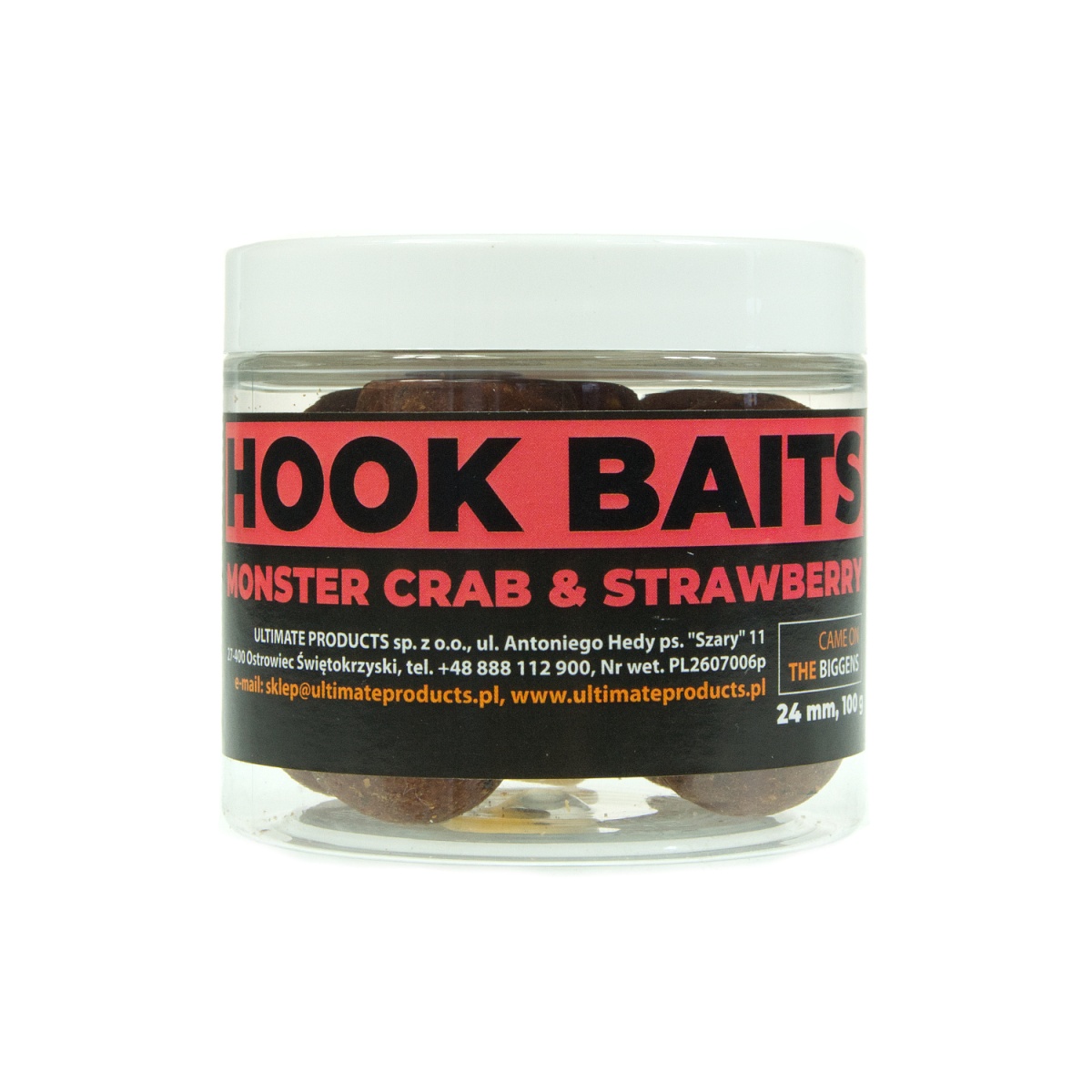 UltimateProducts Hookbaits - Monster Crab & Strawberryrozmiar 24 mm - EAN: 5903855430457