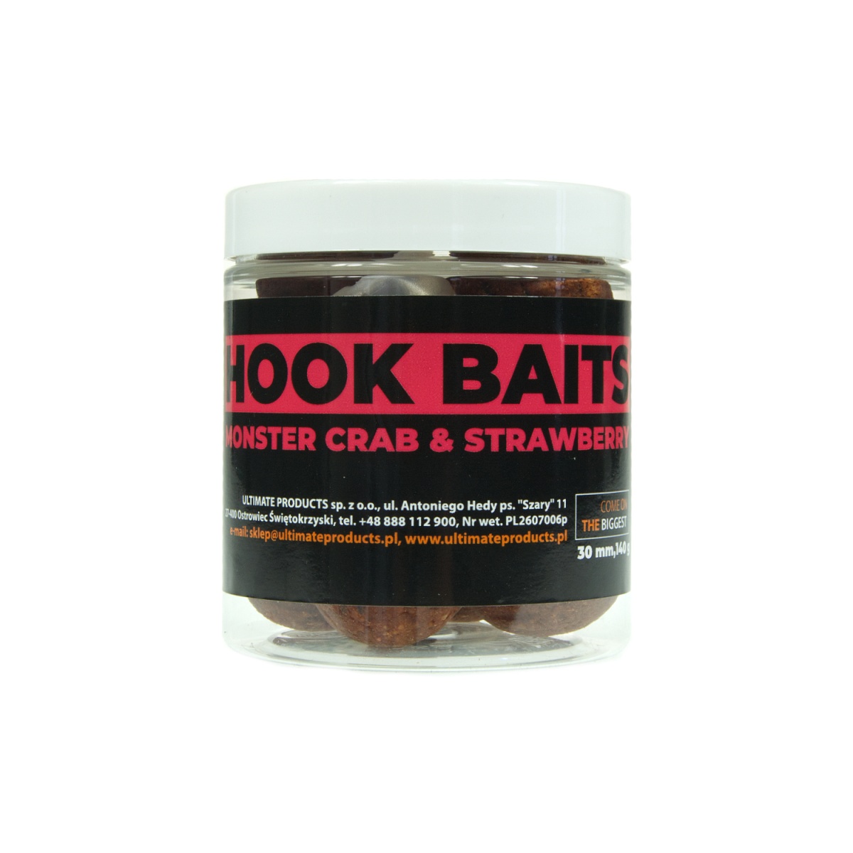 UltimateProducts Hookbaits - Monster Crab & Strawberryrozmiar 30 mm - EAN: 5903855433168