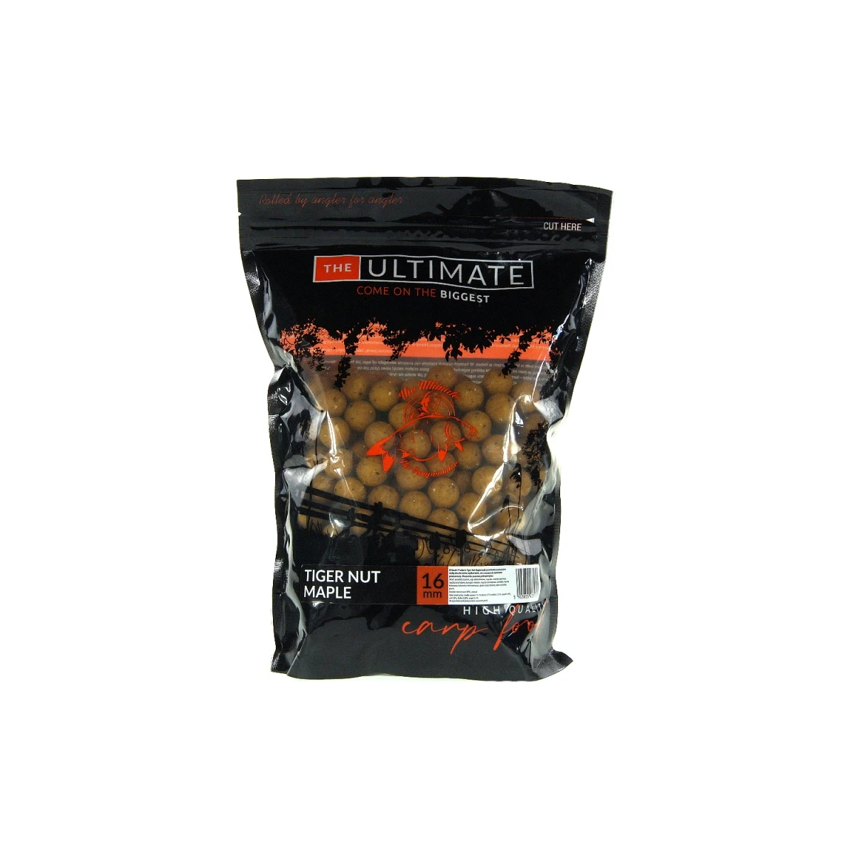 UltimateProducts Juicy Series Boilies - Tiger Nut & Maple 16 mm / 1 kg - EAN: 5903855433953