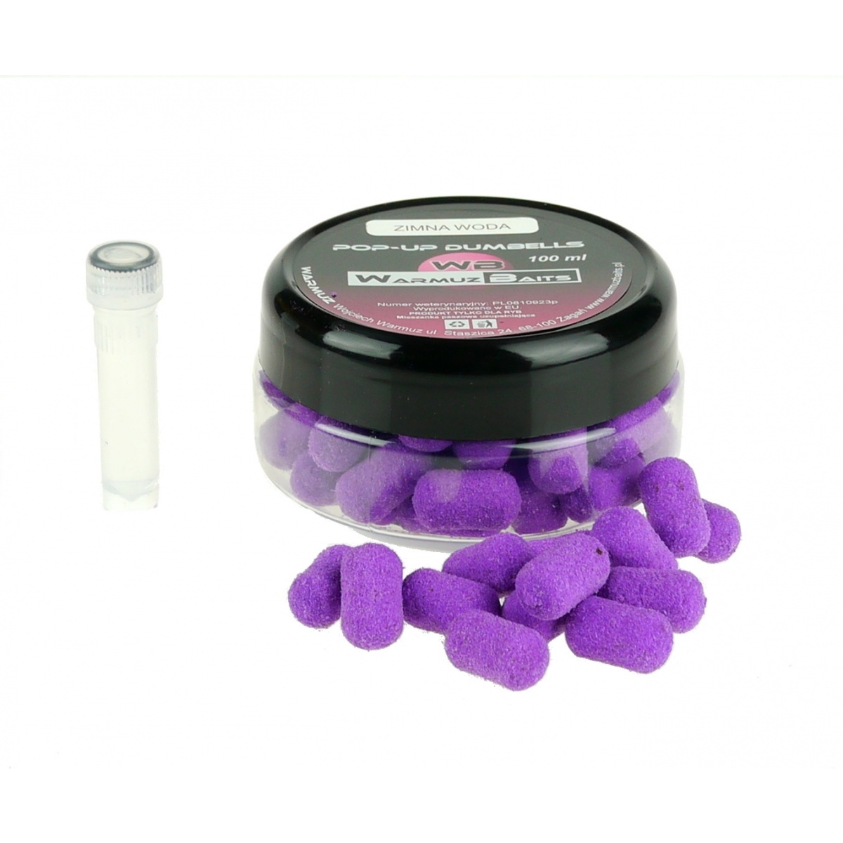 WarmuzBaits Pop-Up  - Apă Recemărimea Gantere de 10 mm / 100ml - MPN: 66751 - EAN: 5902537371408