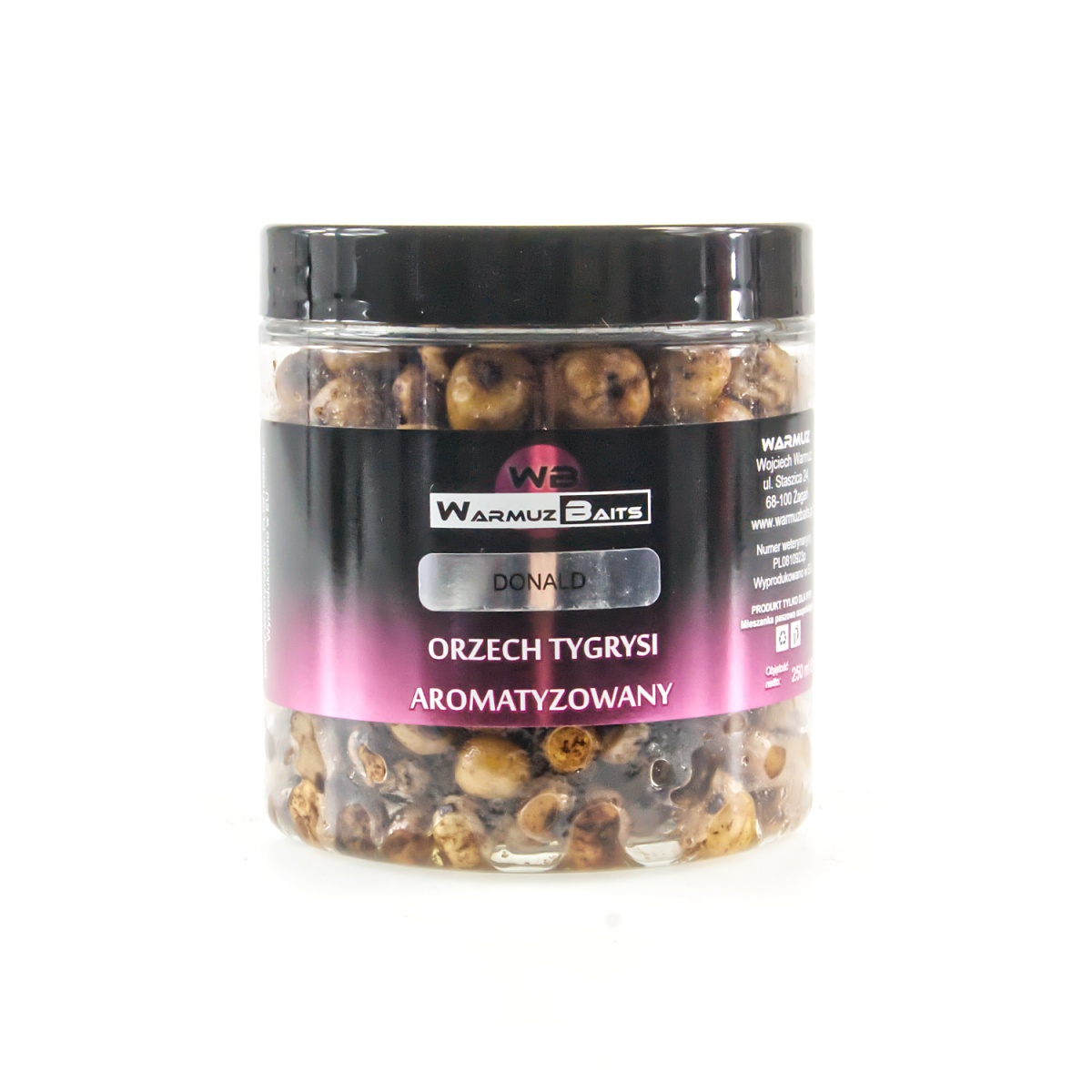 WarmuzBaits - Orzech Tygrysi Aromatyzowany Donaldopakowanie 250 ml - MPN: 66817 - EAN: 5902537370654