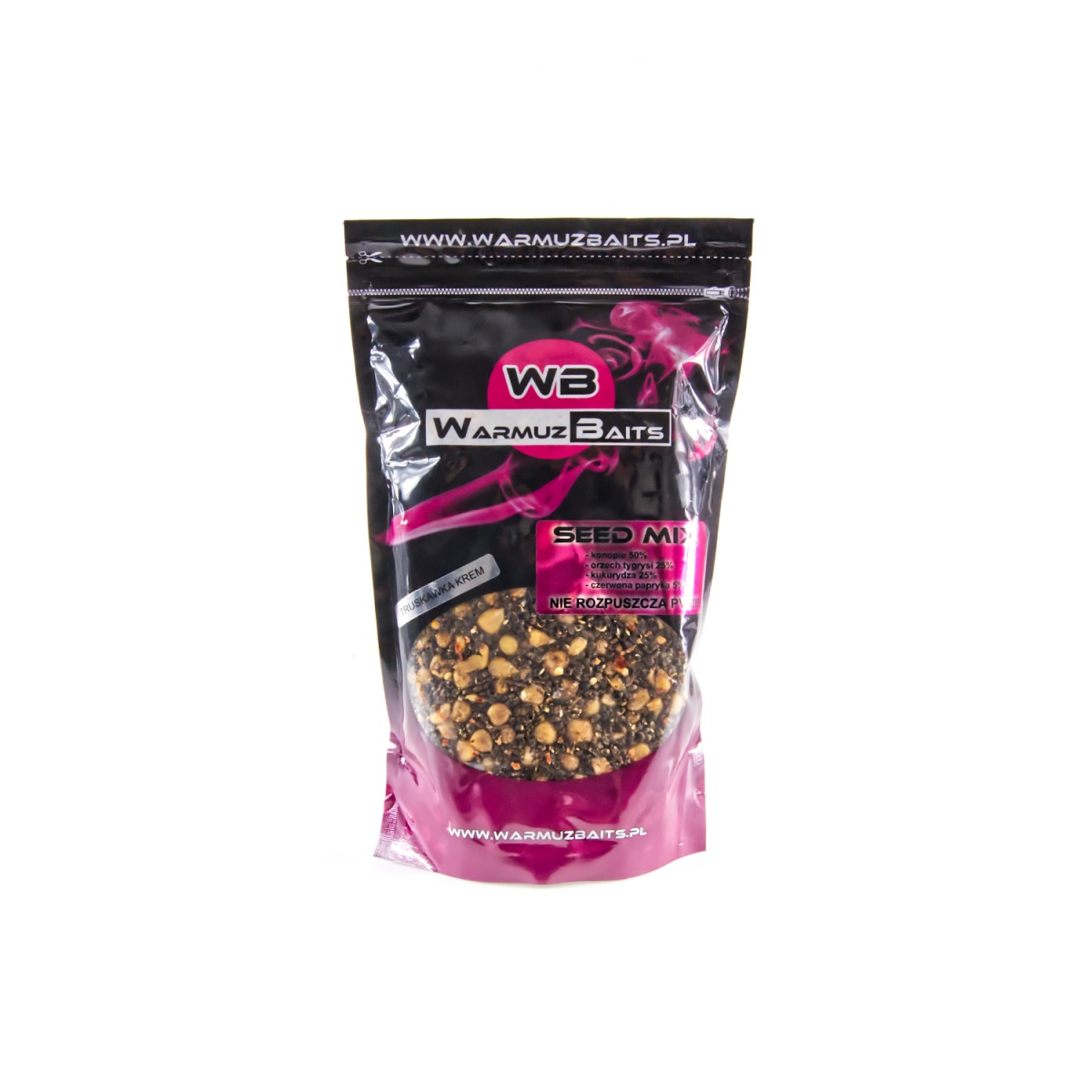 WarmuzBaits Seed Mix - Căpșună Cremăambalaj 900 g - MPN: 66870 - EAN: 5902537371804