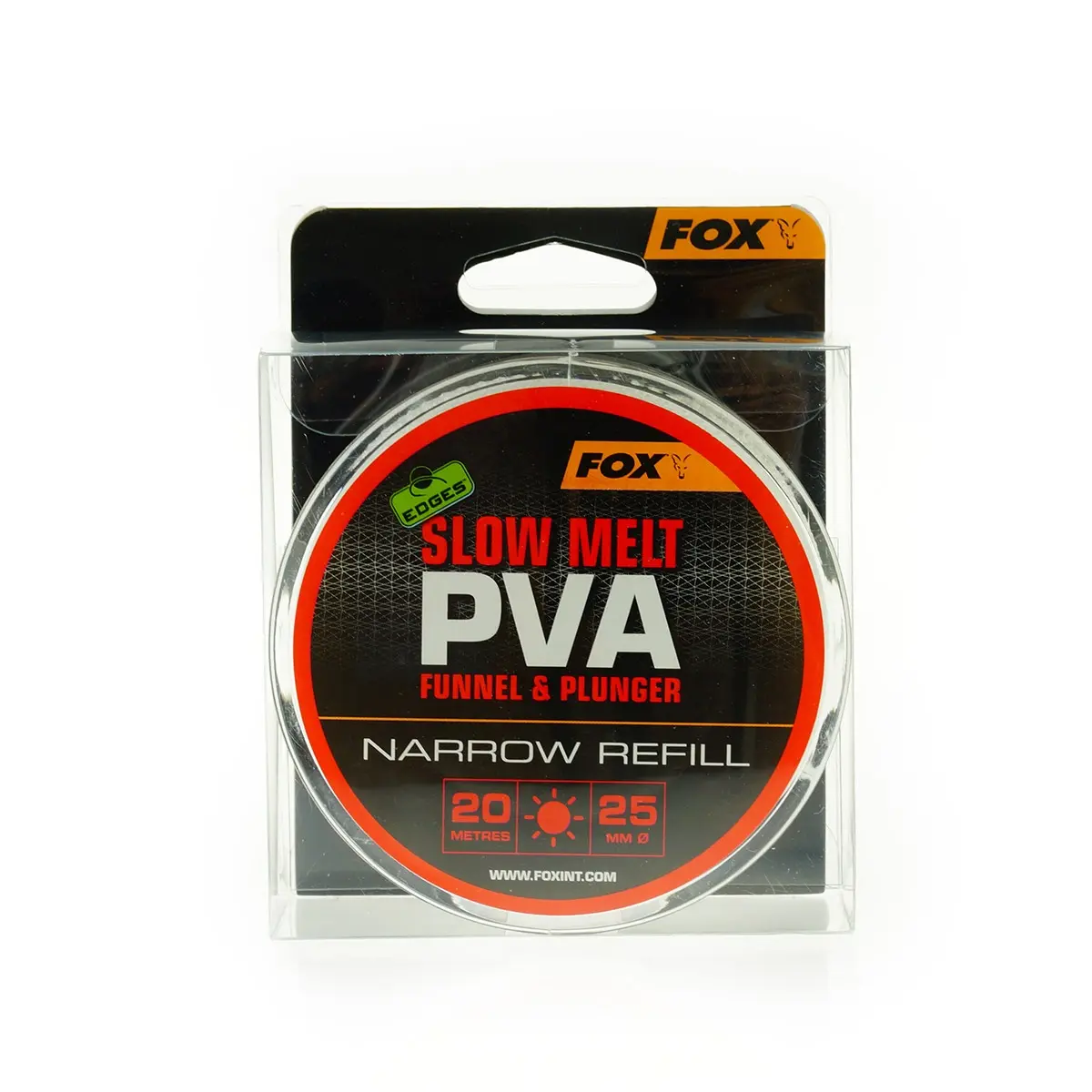 Fox Edges PVA Mesh System - Slow Melt Refill mărimea 25mm Îngust / 20m - MPN: CPV079 - EAN: 5056212102341