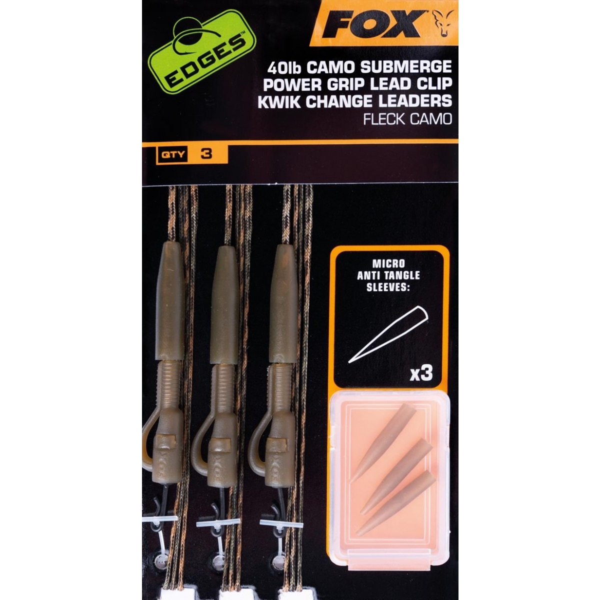 Fox Submerge Camo Power Grip Lead Clip Kwik Change Kitversion 30lb - MPN: CAC713 - EAN: 5056212110216
