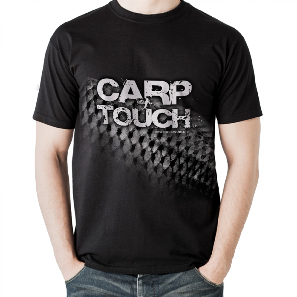 Koszulka Rockworld CARP TOUCH Czarna Męska S rozmiar