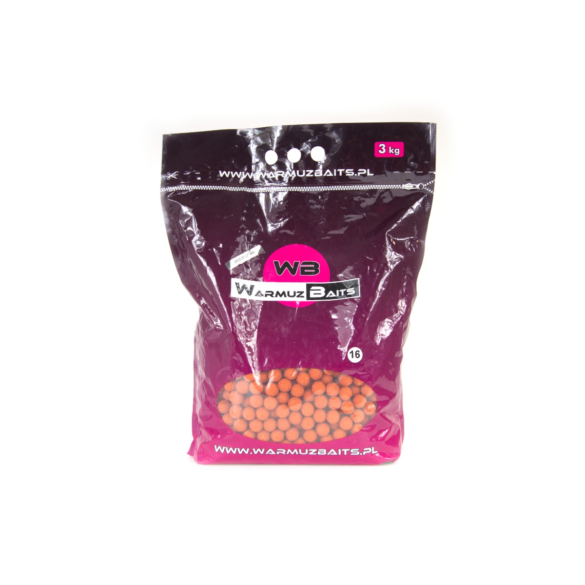 WarmuzBaits - Kulki zanętowe Brzoskwiniarozmiar 16 mm / 3kg (worek) - MPN: 67028 - EAN: 5902537373495