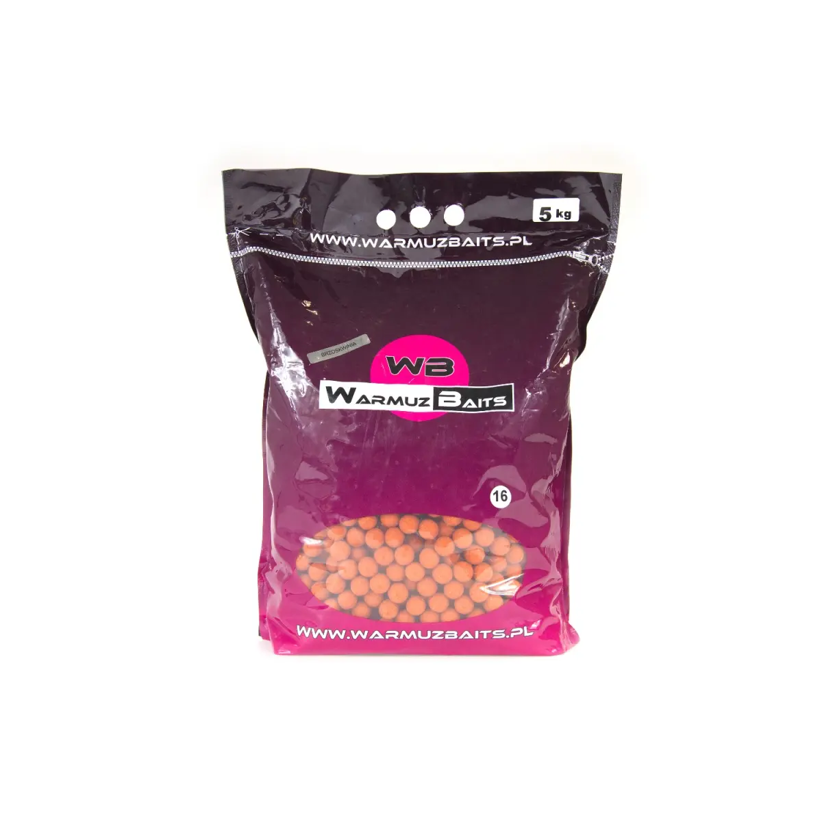 WarmuzBaits  - Năluci de momeală Piersicămărimea 16 mm / 5kg (sac) - MPN: 67050 - EAN: 5902537373716