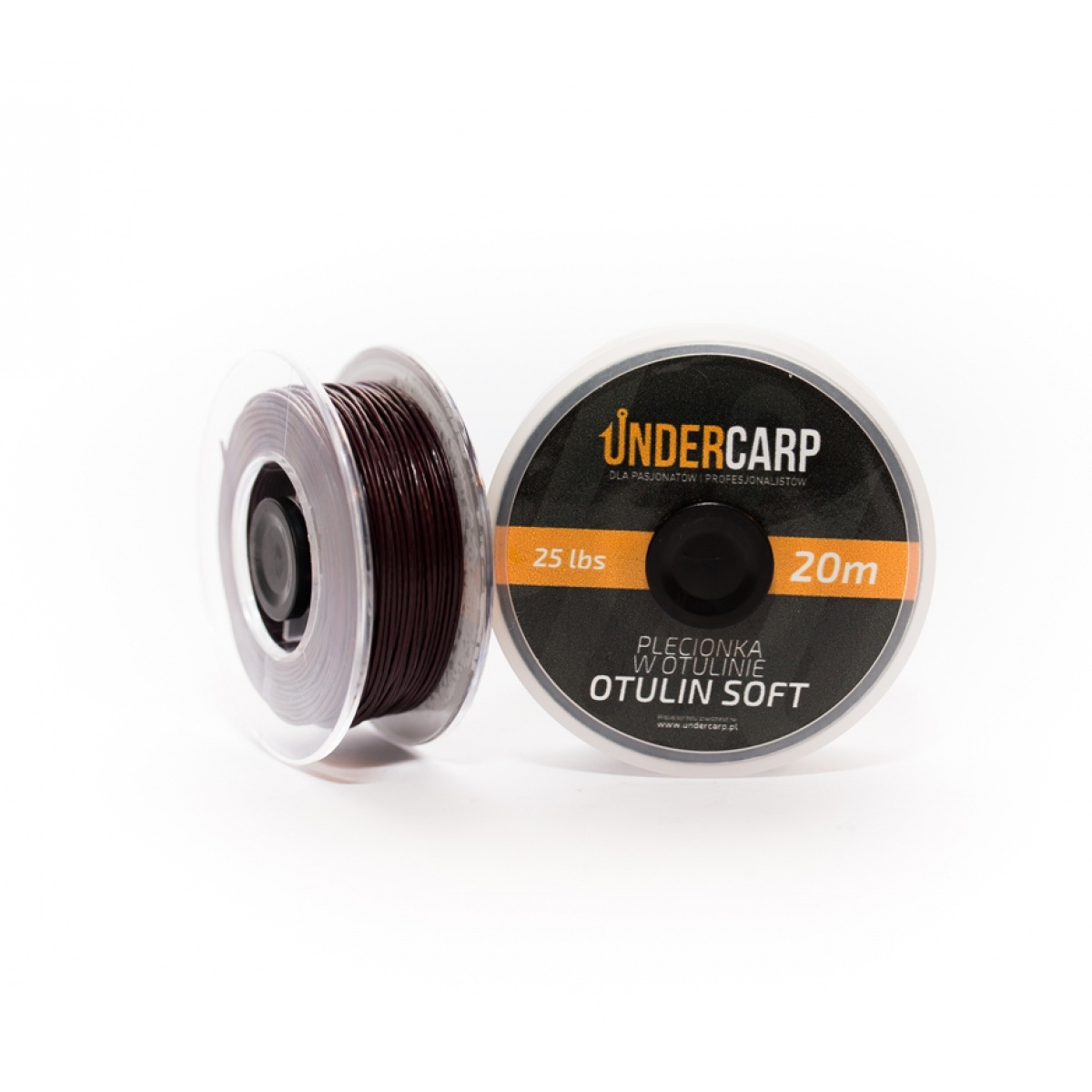 UnderCarp Otulin Soft - Plecionka przyponowa w otulinierodzaj brązowy / 25lb - MPN: UC88 - EAN: 5902721601731