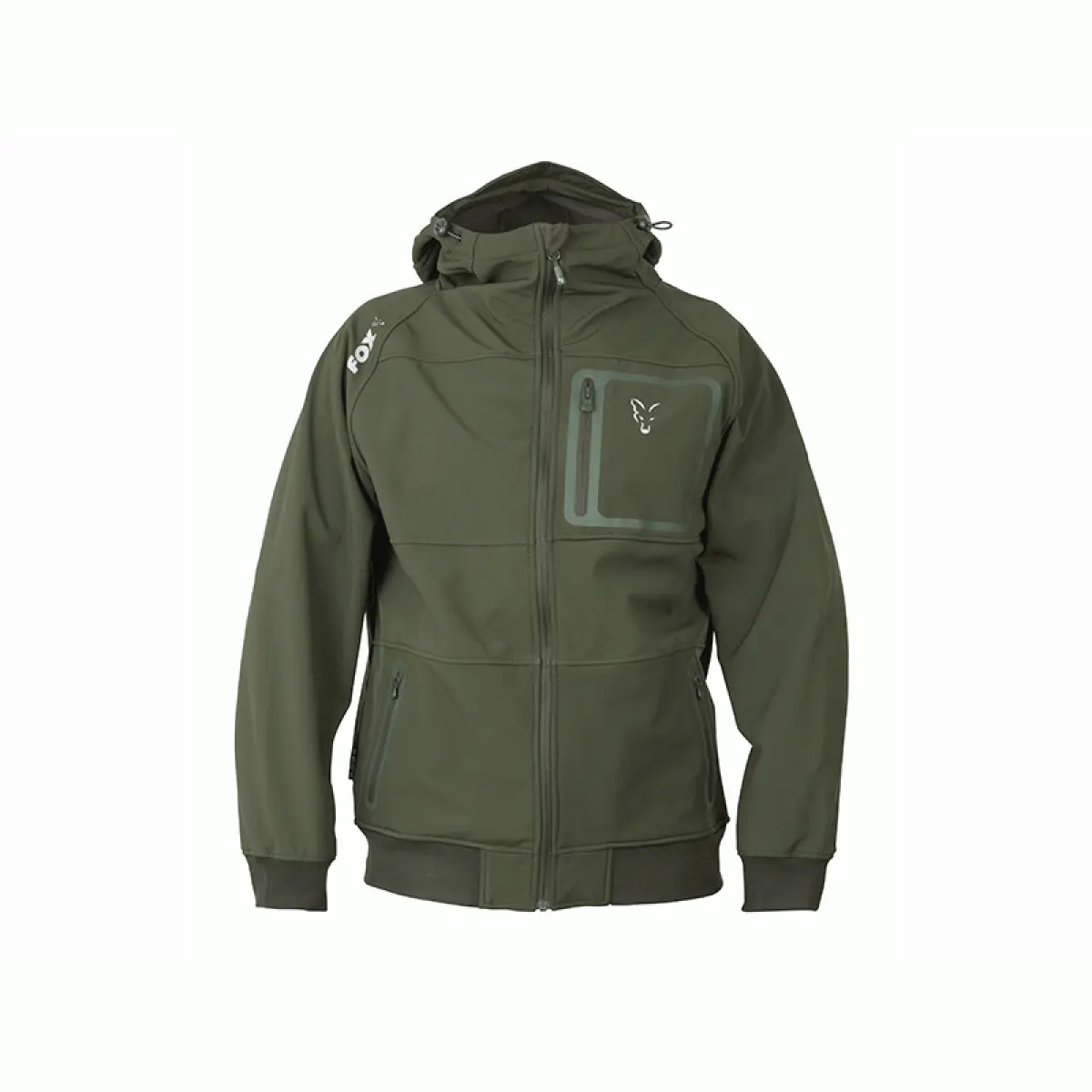 Fox Collection Green Silver Shell Hoody MGröße M - MPN: CCL092 - EAN: 5056212119059