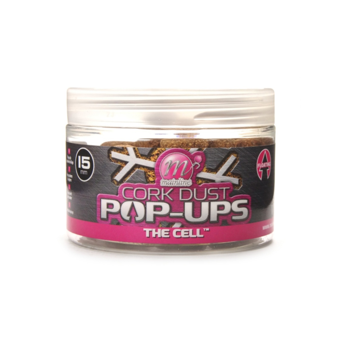 Mainline Cork Dust Pop-Ups - Cellrozmiar 15 mm - MPN: M21068 - EAN: 5060509815159