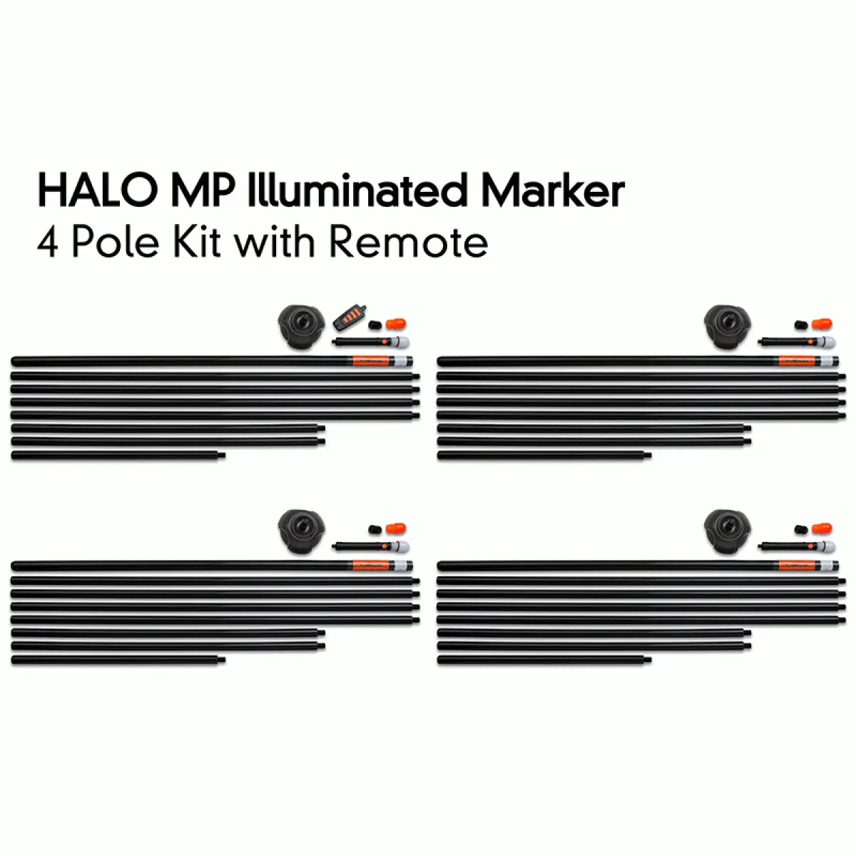 Fox Halo Iluminated Marker Pole Kitversiune 4 bucăți cu telecomandă - MPN: CEI183 - EAN: CEI183