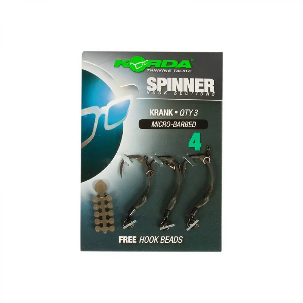 Korda Spinner Hook Sections Kranktaille 4 - MPN: KCR126 - EAN: 5060461128205