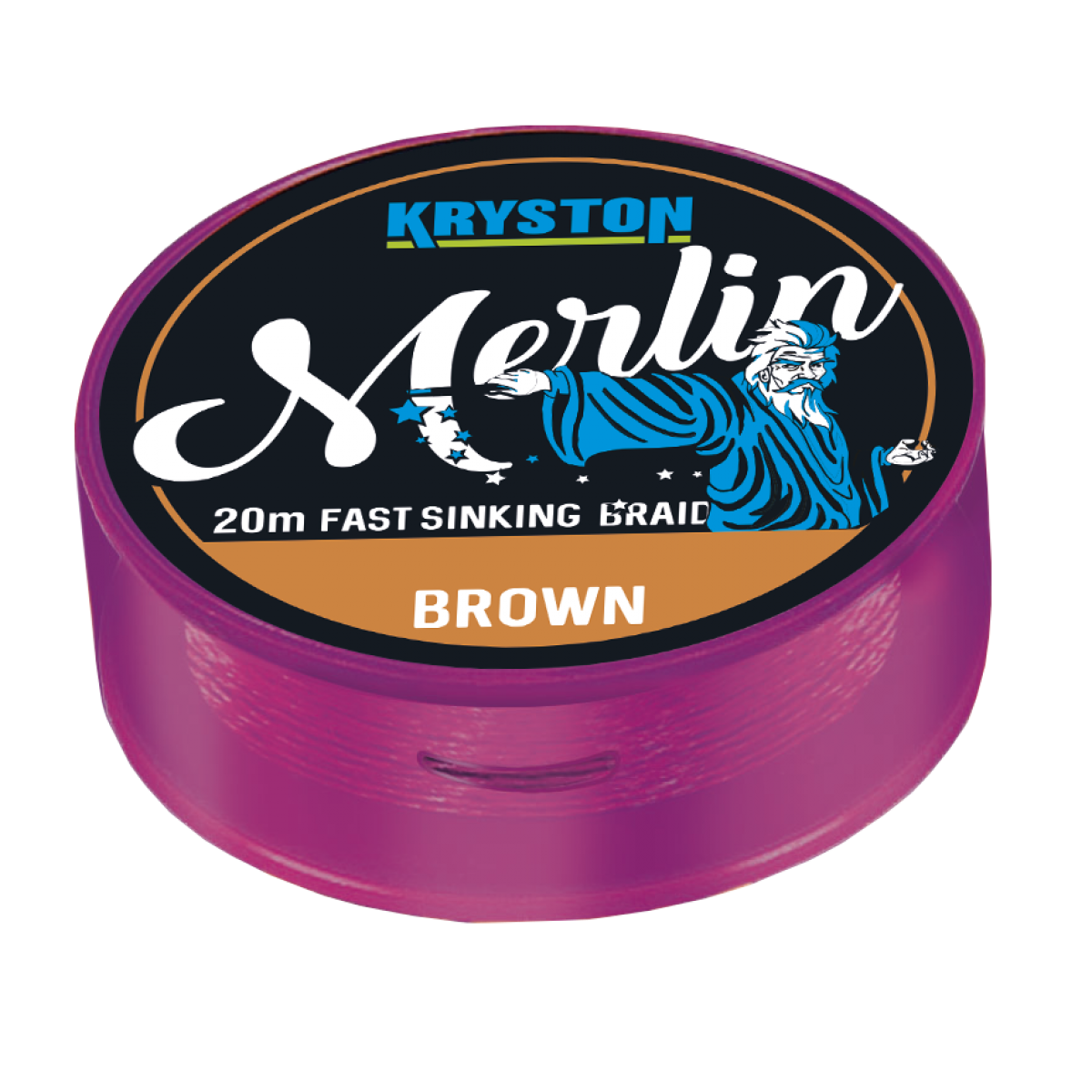 Kryston MERLIN Fast Sinking Braid 35 lb / Gravel Brown wersja