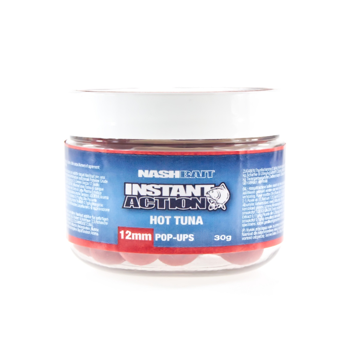 Nash Instant Action Pop Ups - Hot Tuna rozmiar 12 mm / 30g - MPN: B3292 - EAN: 5055108832928