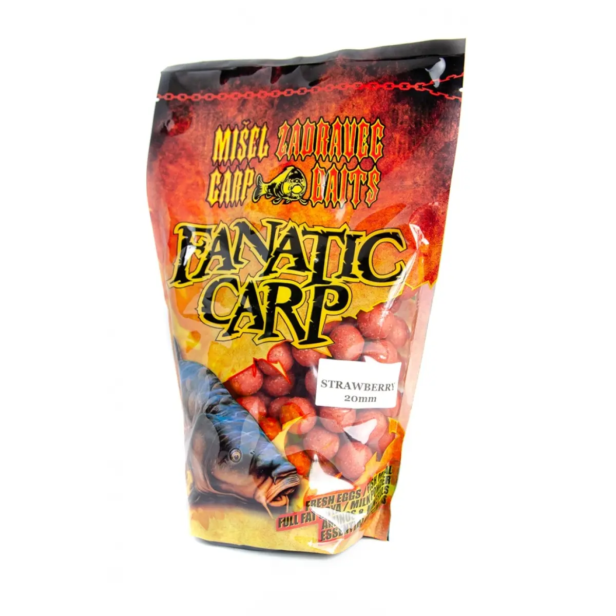 Misel Zadravec Fanatic Carp Boilies Strawberry 20mm /800gvelikost 20mm /800g - MPN: 0020016 - EAN: 200000054243