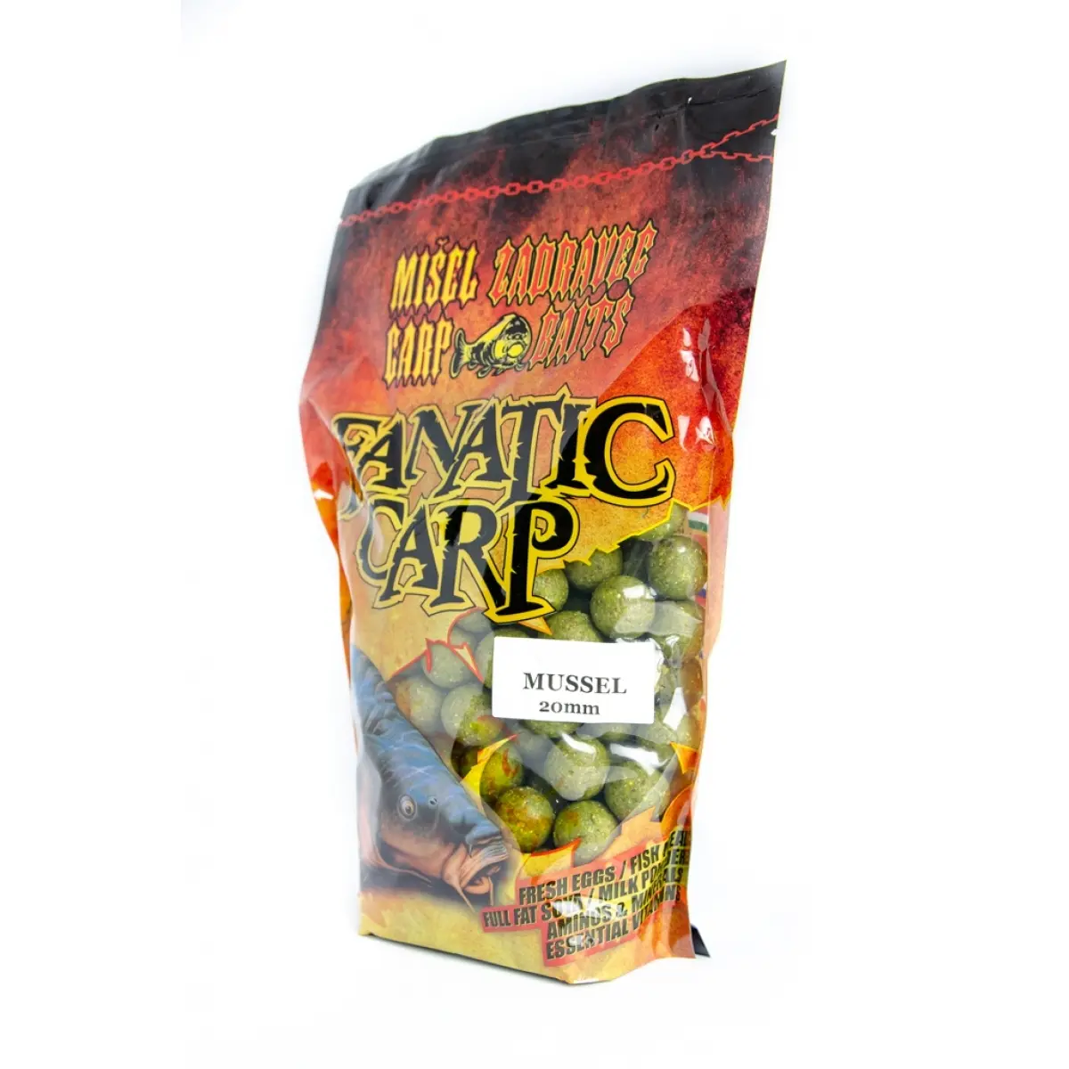 Misel Zadravec Fanatic Carp Boilies Mussel 20mm /800gvelikost 20mm /800g - MPN: 0020014 - EAN: 200000054281