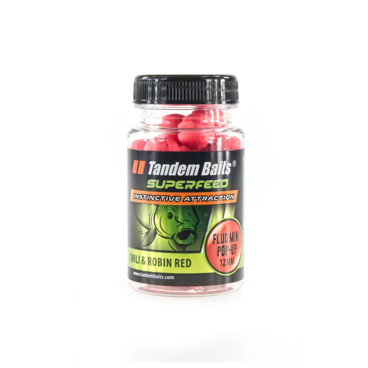 TandemBaits SuperFeed Fluo Pop-Up - Chili & Robin Redrozmiar 12mm / 30 g - MPN: 25100 - EAN: 5907666688083