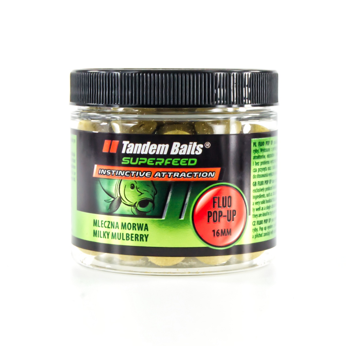 TandemBaits SuperFeed Fluo Pop-Up - Mleczna Morwarozmiar 16mm / 70g - MPN: 25125 - EAN: 5907666688229