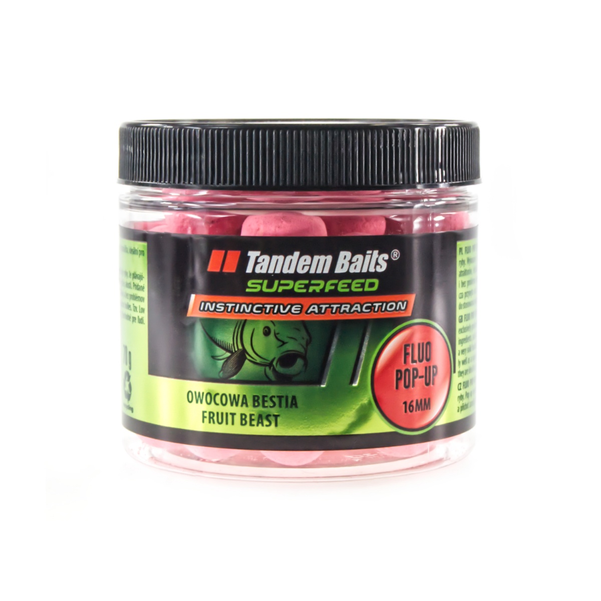 TandemBaits SuperFeed Fluo Pop-Up - Owocowa Bestiarozmiar 16mm / 70g - MPN: 25126 - EAN: 5907666688236