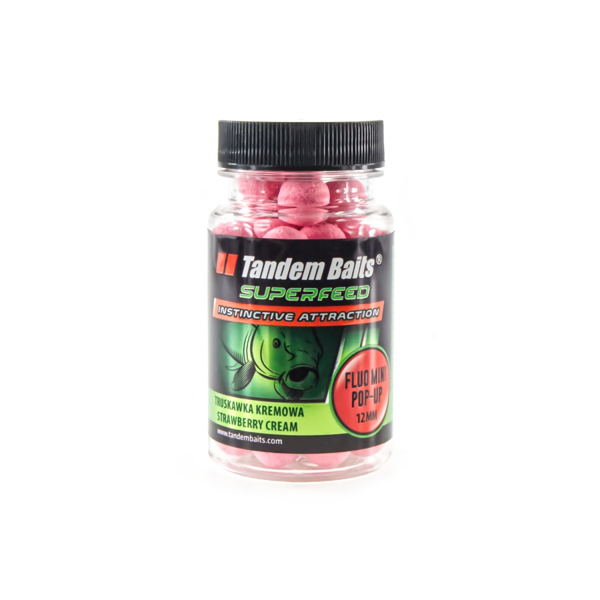 TandemBaits SuperFeed Fluo Pop-Up - Truskawka Kremowarozmiar 12mm / 30 g - MPN: 25109 - EAN: 5907666688175