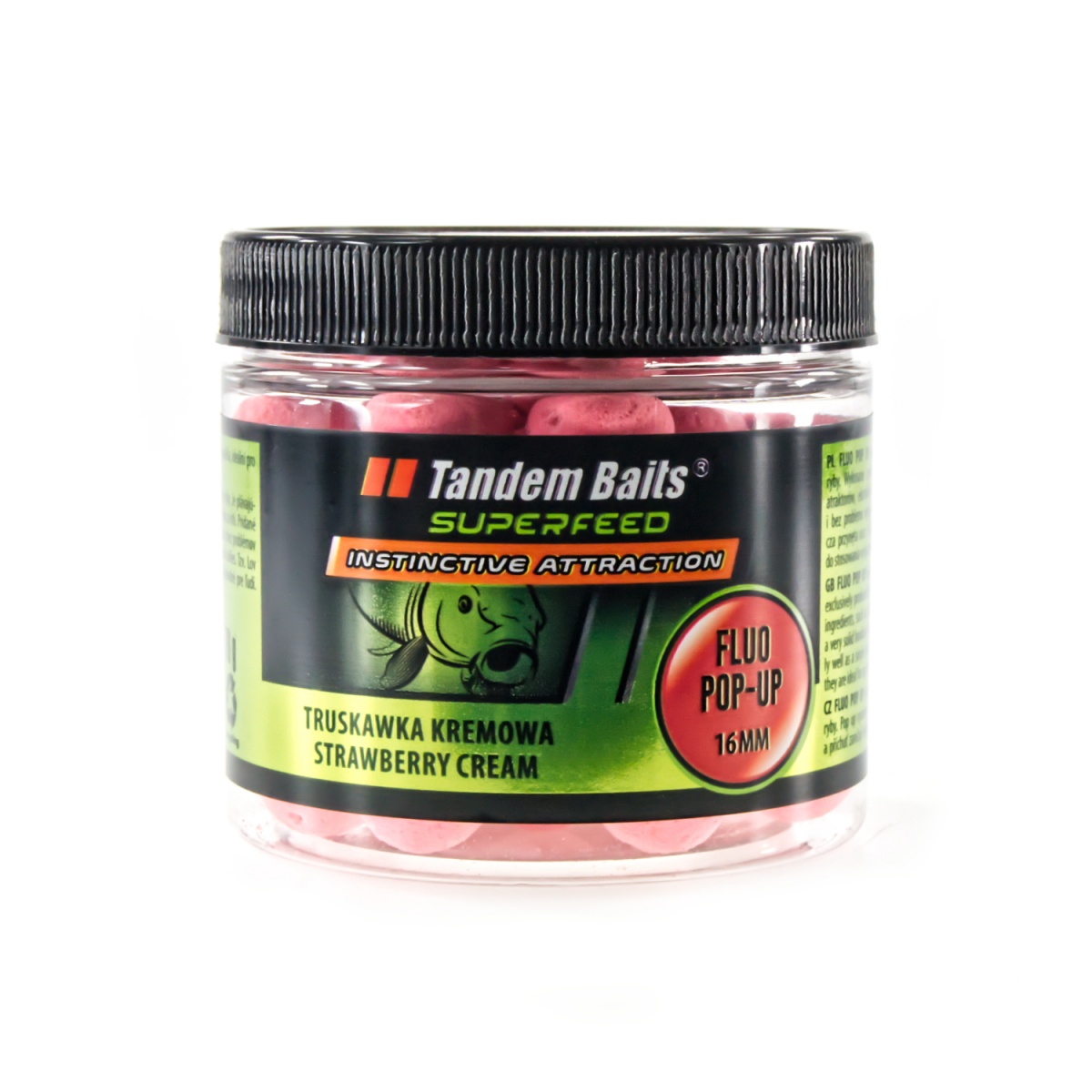 TandemBaits SuperFeed Fluo Pop-Up - Truskawka Kremowarozmiar 16mm / 70g - MPN: 25130 - EAN: 5907666688274