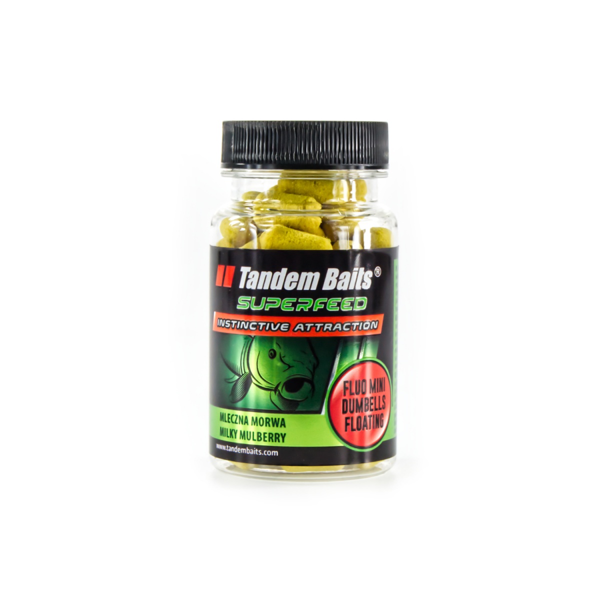 TandemBaits SuperFeed Fluo Mini Dumbells Floating - Mleczna Morwarozmiar mini dumbells / 30g - MPN: 25145 - EAN: 5907666688328