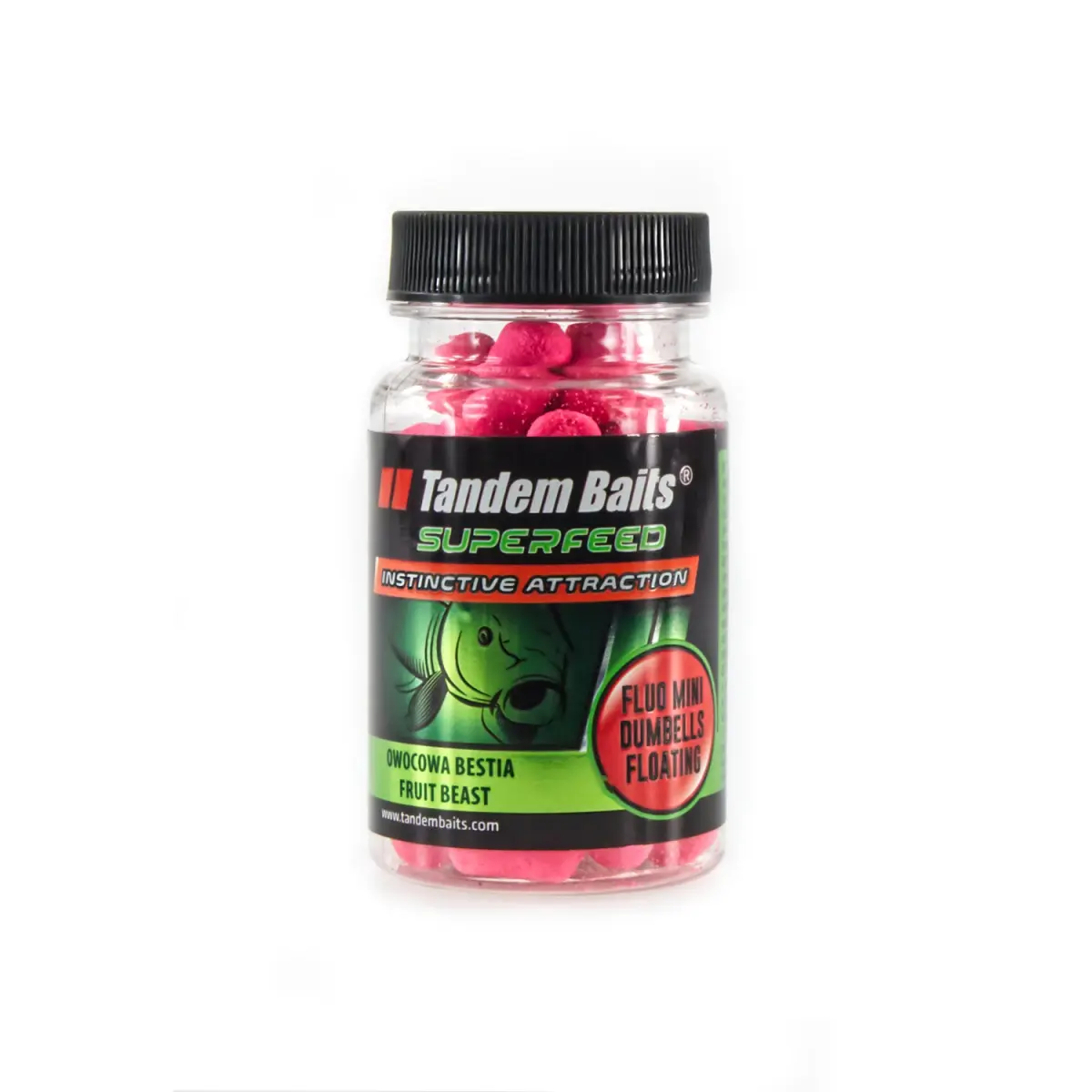 TandemBaits SuperFeed Fluo Mini Dumbells Floating - Bestia Fructatămărimea gantere mini / 30g - MPN: 25146 - EAN: 5907666688335