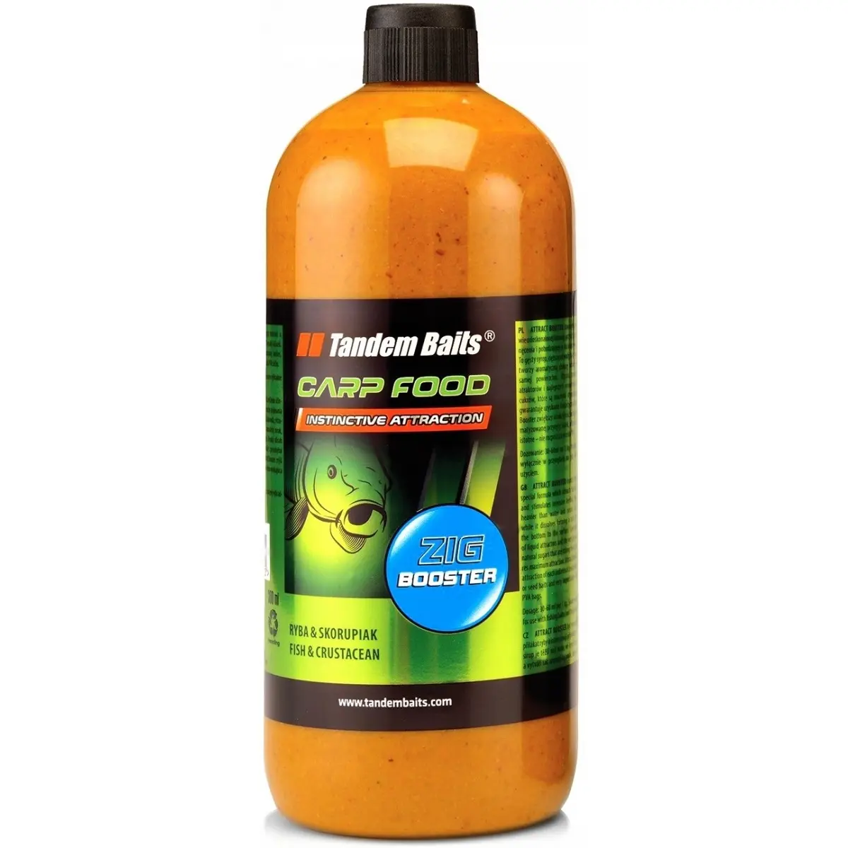 TandemBaits Carp Food Zig Booster  - Pineapple Juicepackaging 1000ml - MPN: 26275 - EAN: 5907666686881