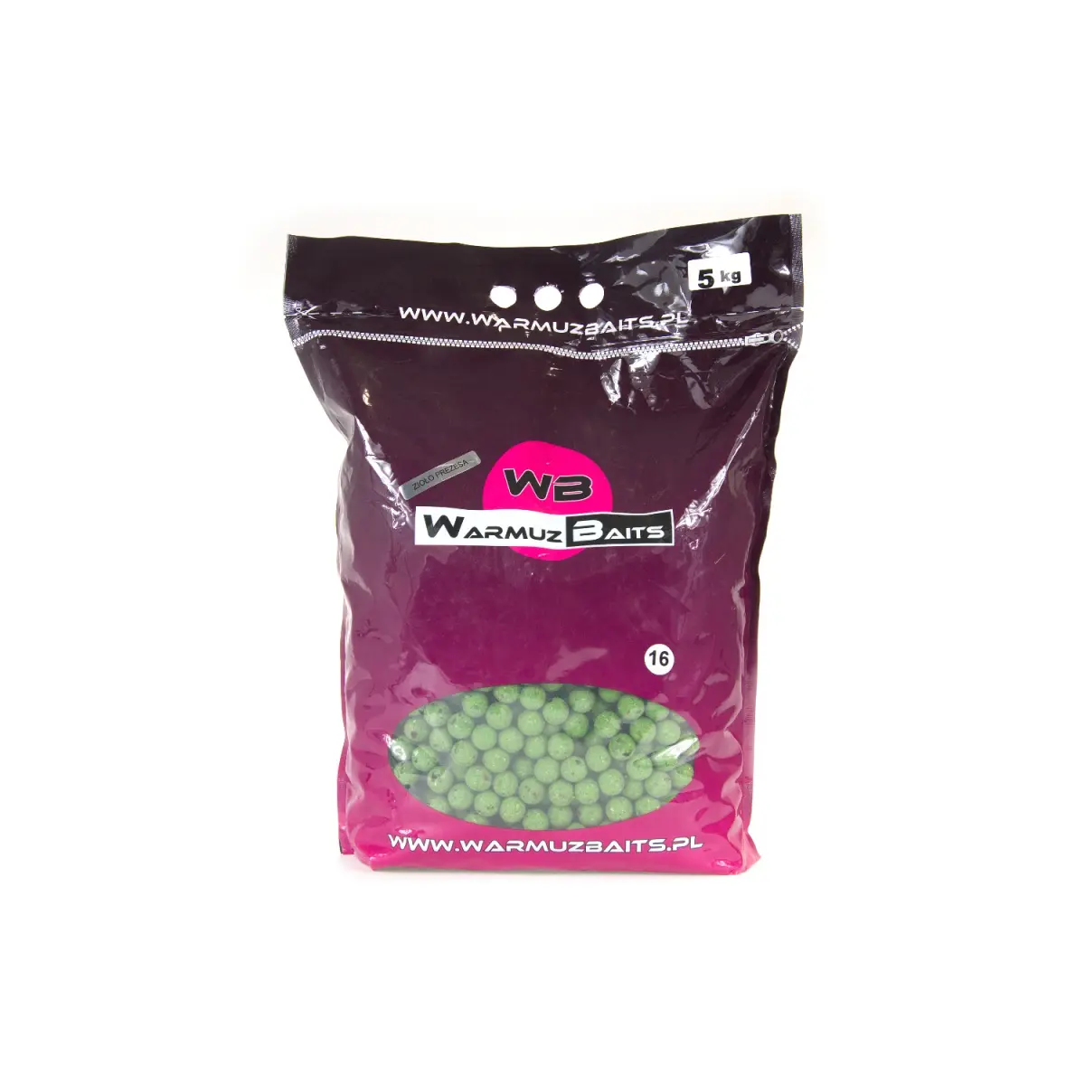 WarmuzBaits - Bile de nadă Iarbă Președinteluimărimea 16 mm / 5kg (sac) - MPN: 67052 - EAN: 5902537373730